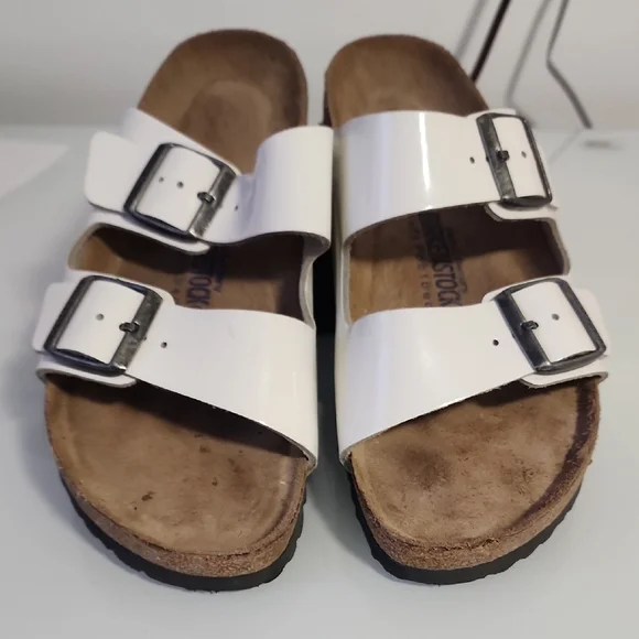Birkenstock White Soft Footbed Sandals - Picture 6 of 6